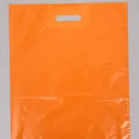 Пакет полиэтиленовый с вырубной ручкой, Персиковый 40-50 См, 60 мкм