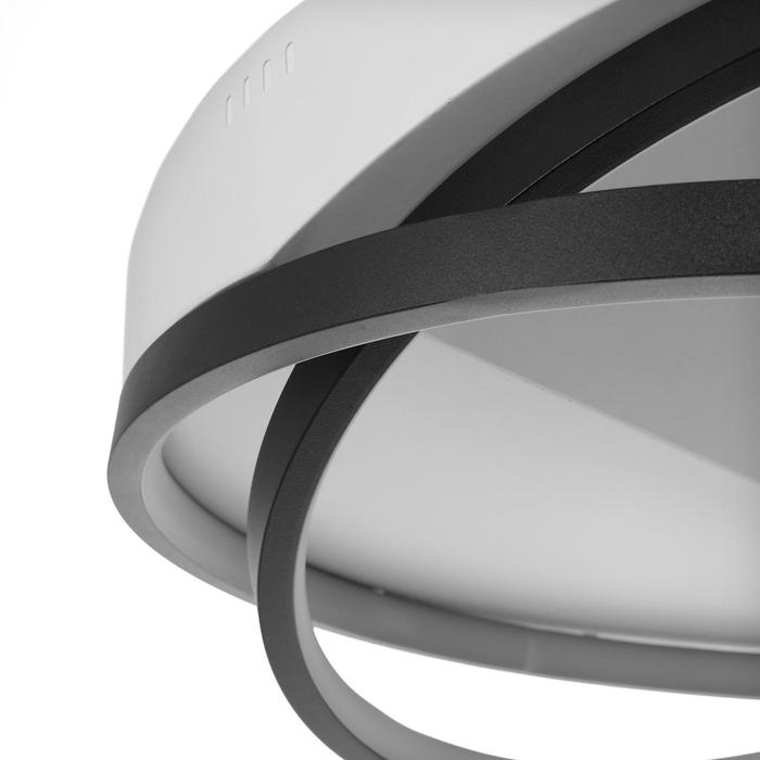 Люстра 2203/2BK LED 25Вт 6000К бело-черный 42х42х14 см BayerLux