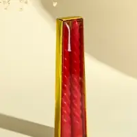 Свечи витые, 1.5&times;15 см, 2 шт., красный