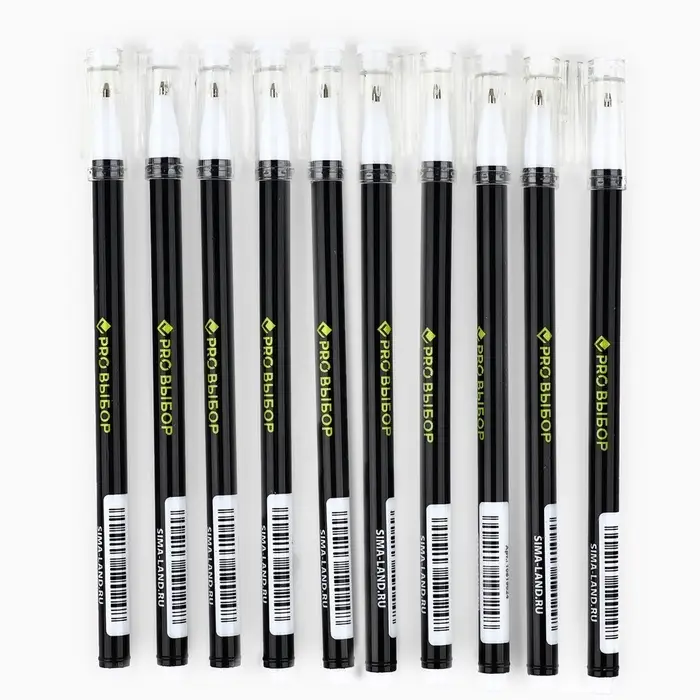 Ручка шариковая, синяя паста, 0.5 мм, пластиковый корпус с колпачком «PROвыбор, черная»