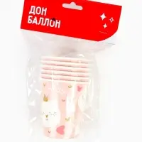 Стаканы (250 мл) Котенок Принцесса, 6 шт.