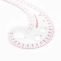 Лекало портновское метрическое &laquo;Улитка&raquo;, 30&times;10.5 см, s=0.5 мм, прозрачное