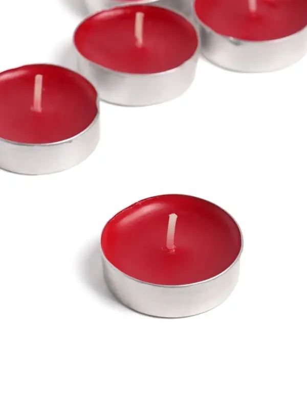 Набор чайных свечей ароматических KR, 12 штук, дикая вишня