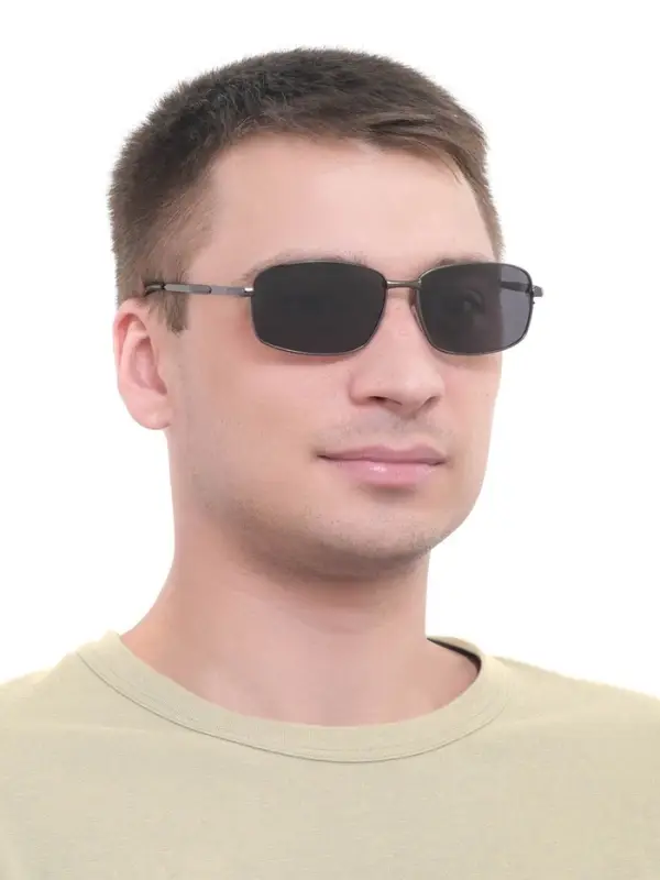 Очки солнцезащитные OneSun, поляризационные, UV 400, 14.5&times;13&times;5 см, линза 4&times;5.5 см, чёрные