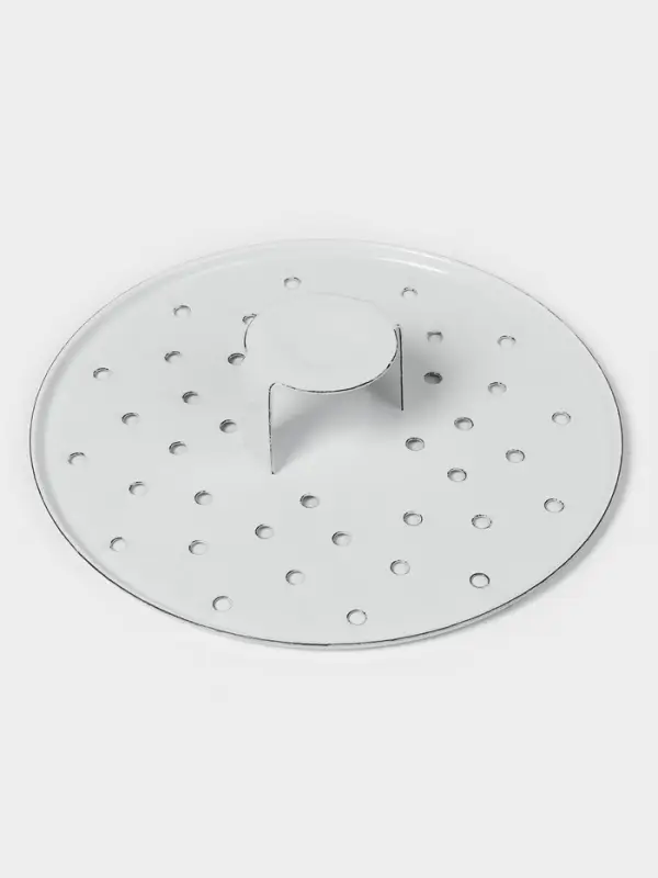 Мантоварка - позница, 12 л, 4 вставки, эмалированная, цилиндрическая, белая, рисунок МИКС