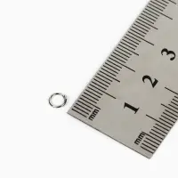 Кольцо соединительное 0.6&times;5 мм, 50 г (набор &plusmn;950 шт.) СМ-973, цвет серебро