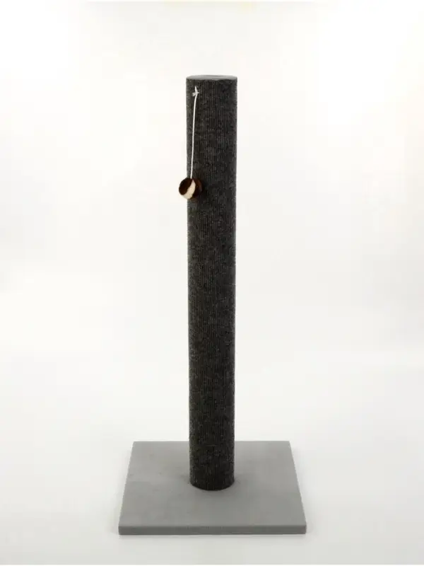 Когтеточка &laquo;Столбик&raquo; Lowcost, 35&times;35&times;85 с, с игрушкой, ковролин, цвет МИКС