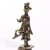 Фигурка декоративная &laquo;Лягушонок - принц&raquo;, металл, 1.8&times;2.3&times;5.7 см