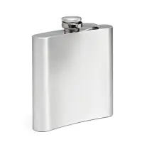 Фляжка Мастер К, 480 мл, подарочная, армейская, 16 oz, нержавеющая сталь, серебристая