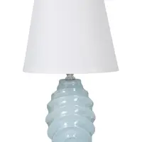 Лампа настольная E27 40Вт "Ракушка" оливковый перламутр 20х20х32 см