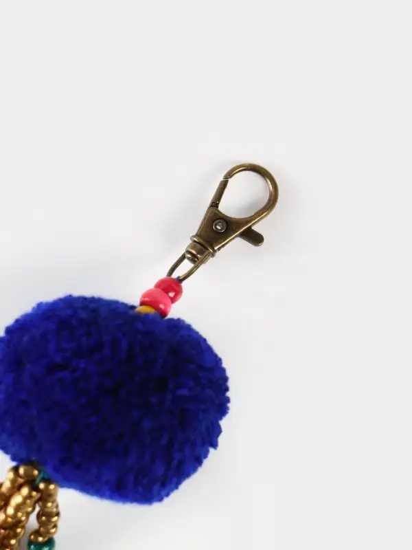 Брелок плетеный, 22 см, цв. синий Брелок плетеный, 22 см, цв. синий