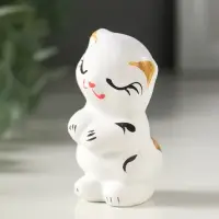 Фигурка керамика &laquo;Котик милашка&raquo;, 7 см, белый