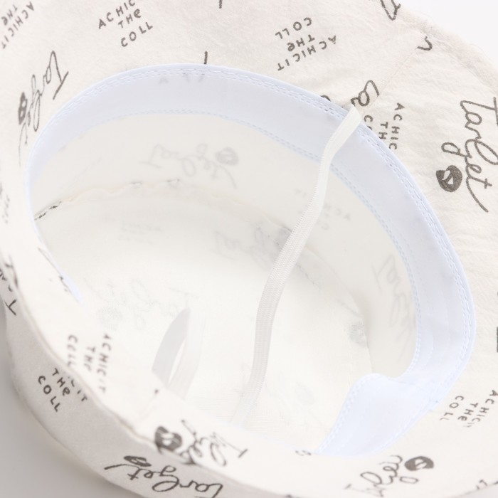 Панама детская Панама детская "Надписи" MINAKU, цв,белый , р-р 48-50