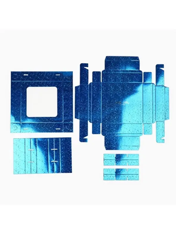 Коробка для конфет &laquo;Синие звёздочки&raquo;, 14.5&times;14.5&times;3.5 см