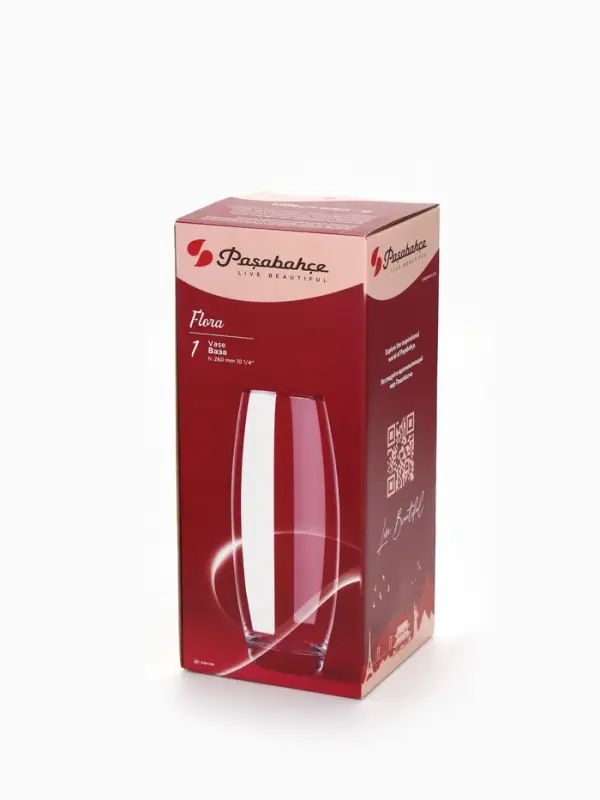Ваза для цветов &laquo;Градиент&raquo; стеклянная, 26 см, 1.7 л.