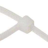 Хомут стяжка нейлоновая Topfort 4х200 (3,6х200 мм) белый 100 шт/уп