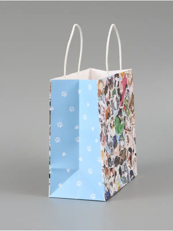 Пакет подарочный &laquo;Котики&raquo;, 22 х 22 х 11 см