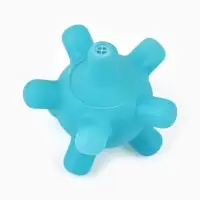 Игрушка для собак с пищалкой &laquo;Мячик шипы&raquo;, 5 см, голубая