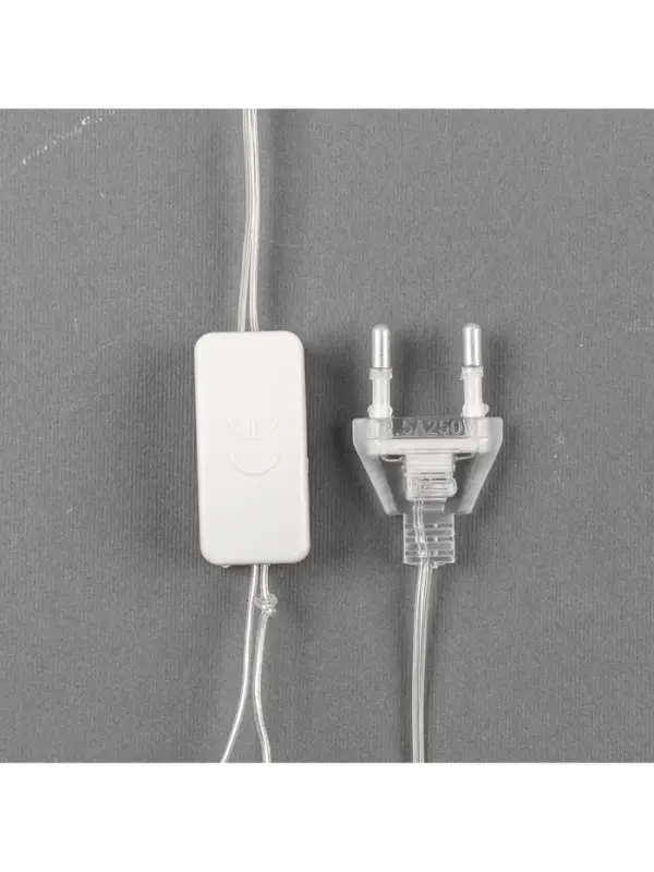 Светодиодная верхушка на ёлку &laquo;Звезда белая&raquo;, 22 см, 15 LED, 220 В, свечение мульти