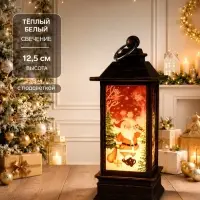 Фонарь светодиодный, декоративный, 1 LED, от батареек 3&times;AG13, свечение тёплое белое