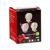Фара светодиодная для мототехники, 4 LED, IP65, 4.5 Вт, направленный свет