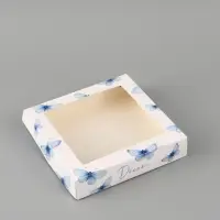Коробка подарочная с окном &laquo;Мечты&raquo;, 20&times;20&times;4 см, самосборная