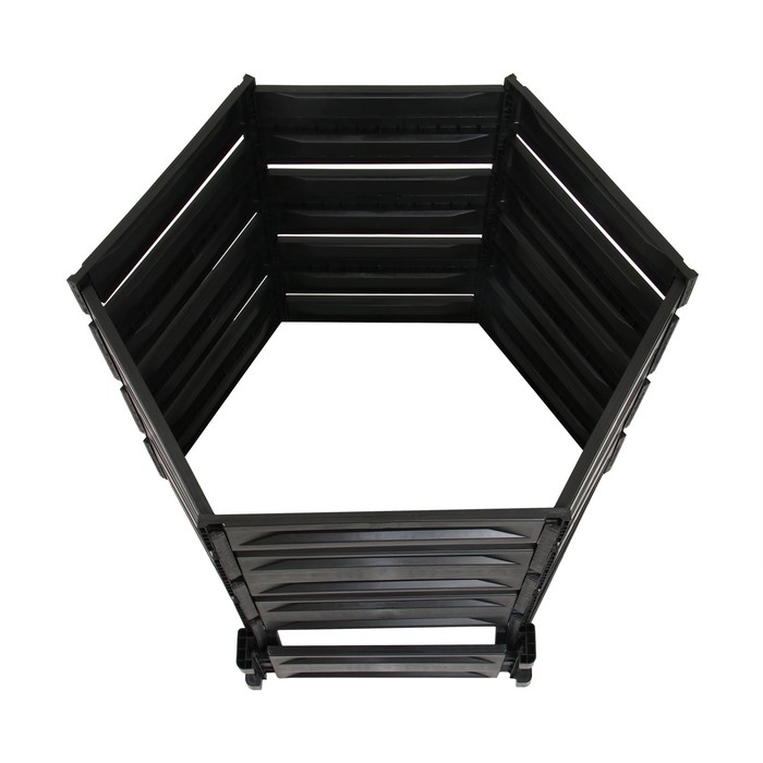 Компостер пластиковый, 800 л, 125 × 105 × 84 см, чёрный