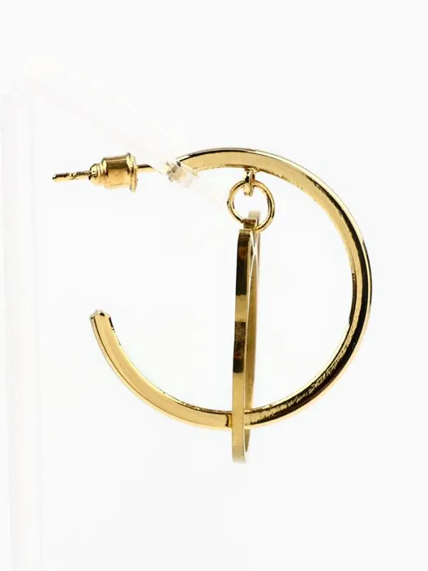 Серьги кольца с подвесом Cute, 3 см