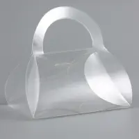 Складная прозрачная коробка из PVC, для упаковки подарков, 9.5×6×5 см