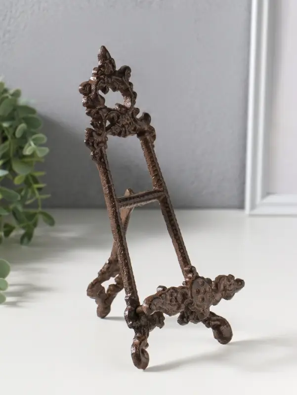 Фигурка - подставка для книг &laquo;Мольберт с узорами&raquo;, чугун, 23.5&times;10&times;4 см