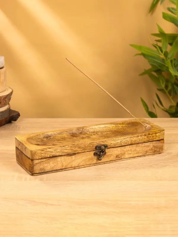 Подставка под благовония с хранением "Футляр" 31х10х5,5 см, дерево шишам