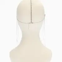 Украшение для волос "Шахерезада", цвет белый в серебре Украшение для волос "Шахерезада", цвет белый в серебре