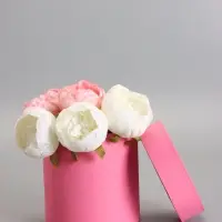 Шляпная коробка розовая, 15 х 15 см