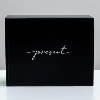 Коробка подарочная двухсторонняя складная, упаковка, &laquo;Present&raquo;, 27&times;21&times;9 см