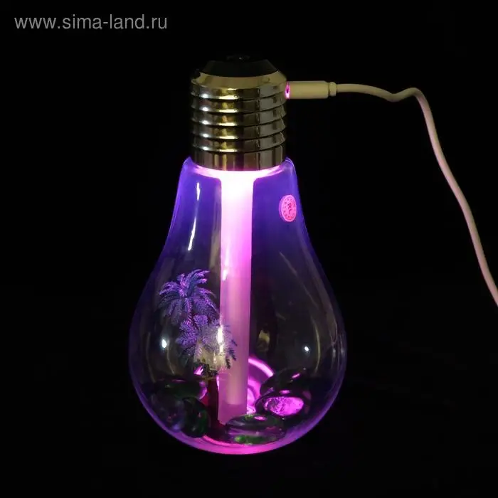 Увлажнитель воздуха Luazon LHU-06, ультразвуковой, 400 мл, 2 Вт, USB, портативный, микс