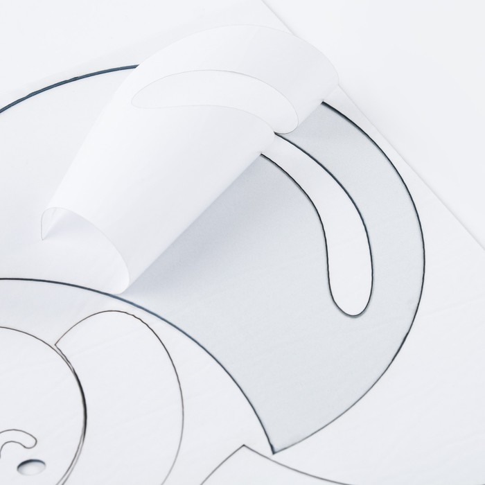 Наклейки интерьерные Наклейки интерьерные "Слоник", детские, декор на стену, панно 61 х 80 см