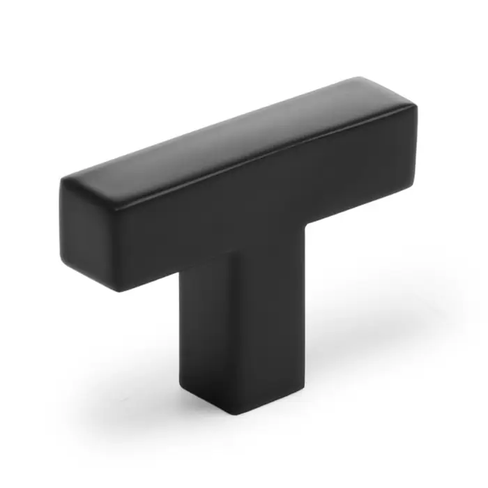 Ручка-кнопка мебельная CAPPIO SQUARE RSC008, нержавеющая сталь, черный, 8 шт. tmp.