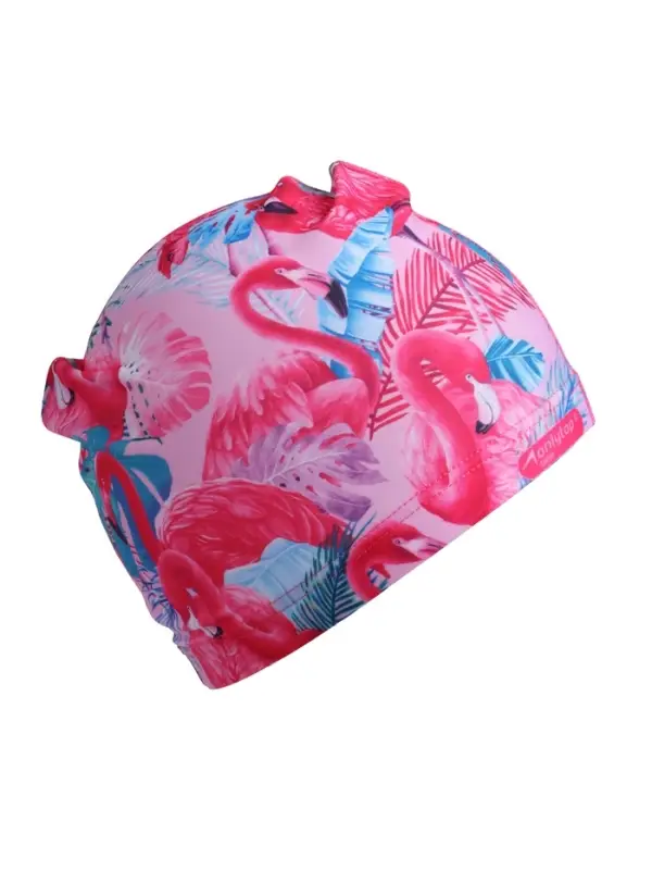 Шапочка для плавания взрослая ONLYTOP Swim &laquo;Фламинго&raquo;, тканевая, обхват 54-60 см