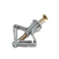 Дюбель ТУНДРА, тип Бабочка 35&times;32, с шурупом, серый, 25 шт.