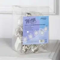 Гирлянда &laquo;Нить&raquo; 3 м с насадками &laquo;Лампочки шары&raquo;, IP20, прозрачная нить, 80 LED, свечение белое, 8 режимов, 220 В