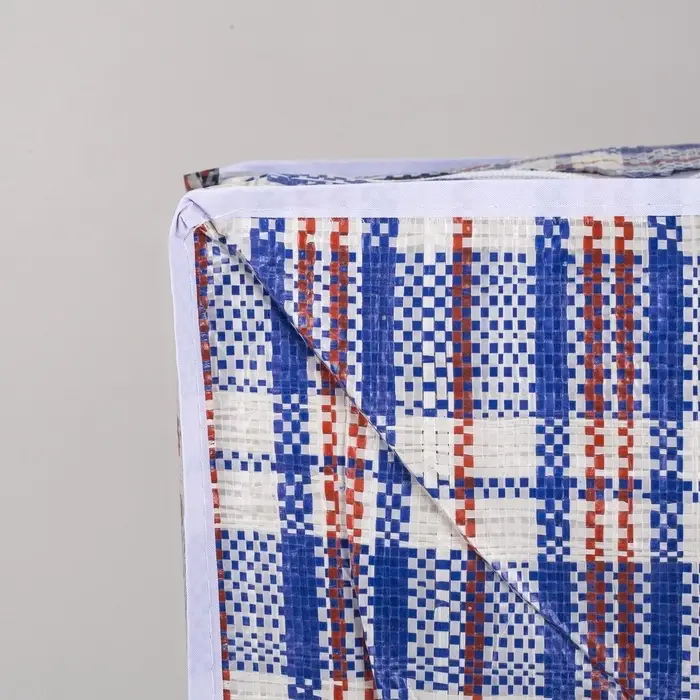 Сумка хозяйственная, 115 л, 70&times;30&times;55 см, синяя/белая