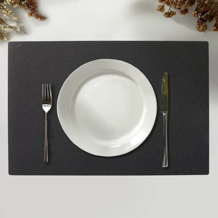 Салфетки сервировочные на стол Доляна, 4 шт., 45&times;30 см, серые