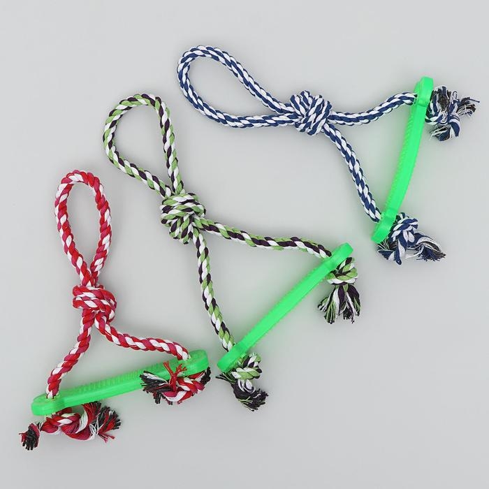 Игрушка тренировочная канатная Игрушка тренировочная канатная "Качель", до 120 г, микс цветов