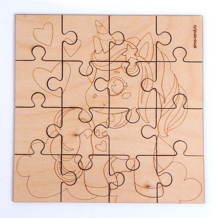 Роспись по дереву «Сказочный единорог» Роспись по дереву «Сказочный единорог»