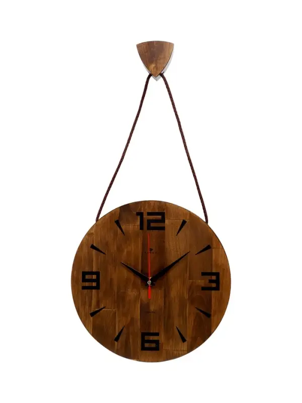 Часы настенные, интерьерные, бесшумные, d-30 см, дерево на подвесе Часы настенные, интерьерные, бесшумные, d-30 см, дерево на подвесе