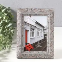 Фоторамка пластик 10х15 см "Марокканская мозаика" оттенки коричневого 19,8х15х2 см