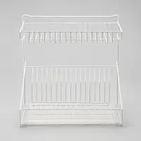 Сушилка для посуды с поддоном, 38.5&times;38.5&times;24 см, белый