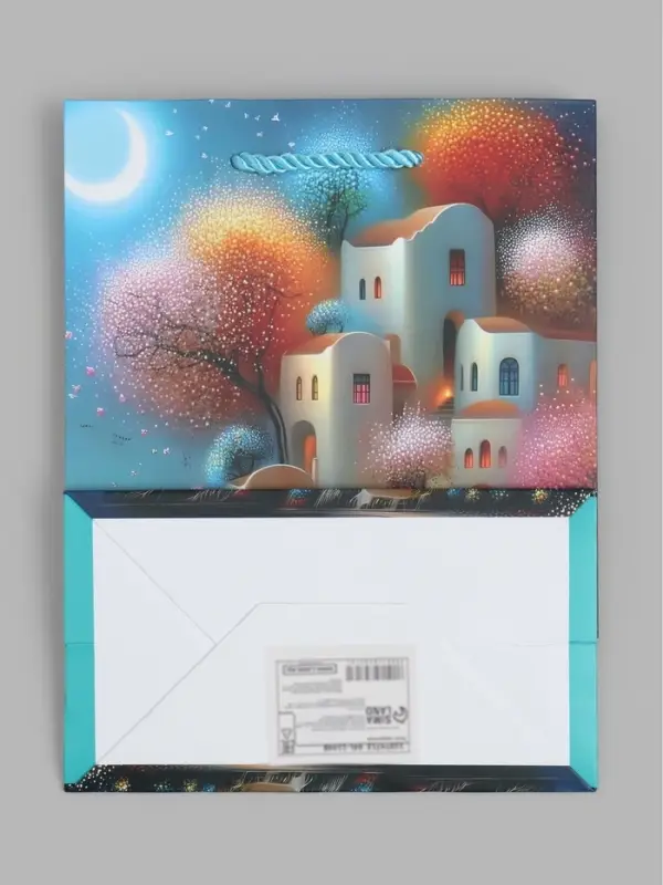 Пакет подарочный ламинированный "Город", S 18 x 23 х 10 см