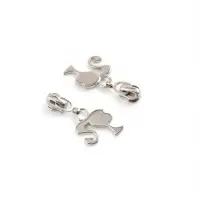 Бегунок для металлической молнии, №3, &laquo;Кукла&raquo;, 10 шт., цвет никель