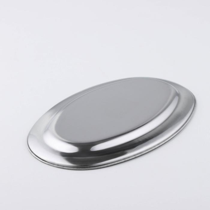 Поднос из нержавеющей стали, 25×16×1,5 см